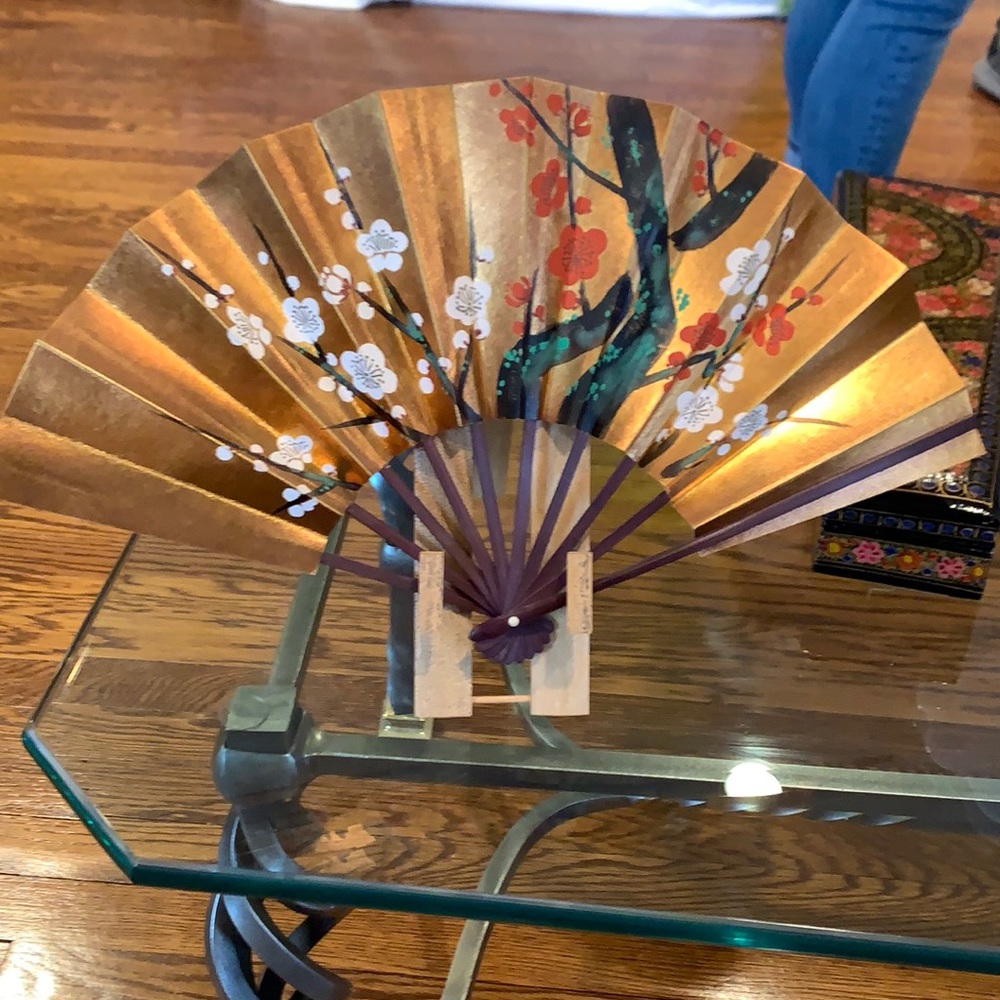 A antique fan